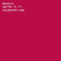 #BA0C47 - Jazzberry Jam Color Image