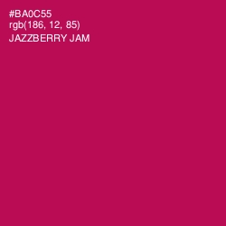 #BA0C55 - Jazzberry Jam Color Image