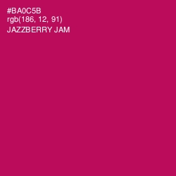 #BA0C5B - Jazzberry Jam Color Image
