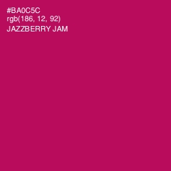 #BA0C5C - Jazzberry Jam Color Image