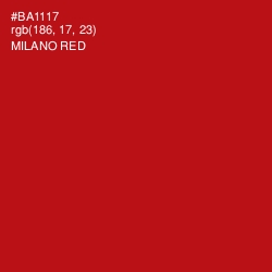 #BA1117 - Milano Red Color Image