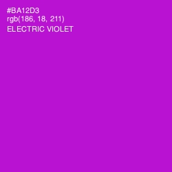 #BA12D3 - Electric Violet Color Image