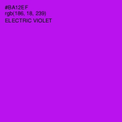 #BA12EF - Electric Violet Color Image