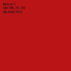 #BA1417 - Milano Red Color Image