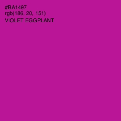#BA1497 - Violet Eggplant Color Image