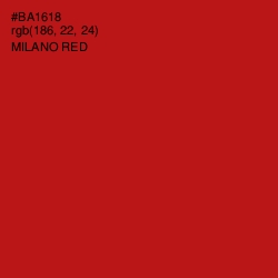 #BA1618 - Milano Red Color Image