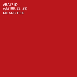 #BA171D - Milano Red Color Image