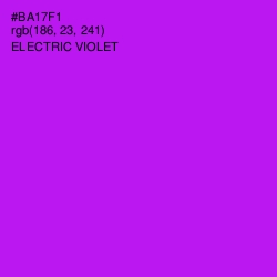 #BA17F1 - Electric Violet Color Image