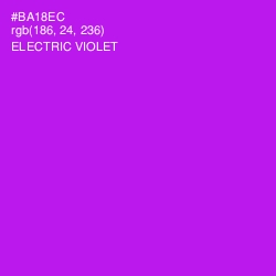 #BA18EC - Electric Violet Color Image