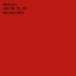 #BA1914 - Milano Red Color Image
