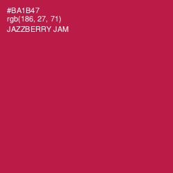 #BA1B47 - Jazzberry Jam Color Image
