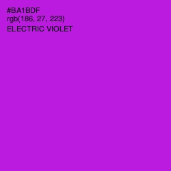 #BA1BDF - Electric Violet Color Image