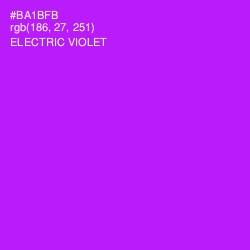 #BA1BFB - Electric Violet Color Image