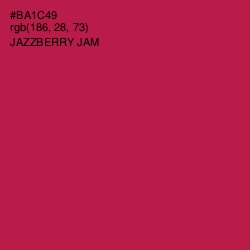 #BA1C49 - Jazzberry Jam Color Image