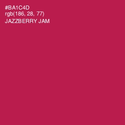 #BA1C4D - Jazzberry Jam Color Image