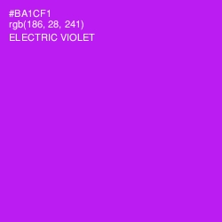 #BA1CF1 - Electric Violet Color Image