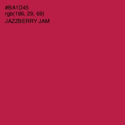 #BA1D45 - Jazzberry Jam Color Image