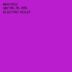 #BA1DCD - Electric Violet Color Image