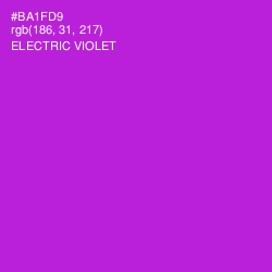 #BA1FD9 - Electric Violet Color Image