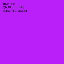 #BA1FF9 - Electric Violet Color Image