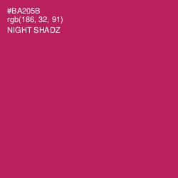 #BA205B - Night Shadz Color Image