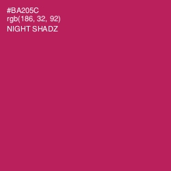 #BA205C - Night Shadz Color Image