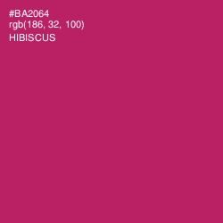 #BA2064 - Hibiscus Color Image