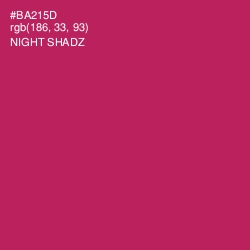 #BA215D - Night Shadz Color Image