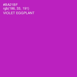 #BA21BF - Violet Eggplant Color Image