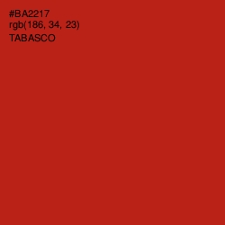 #BA2217 - Tabasco Color Image