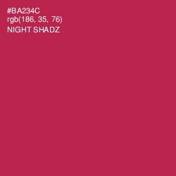 #BA234C - Night Shadz Color Image