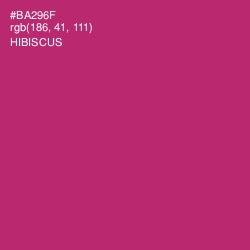 #BA296F - Hibiscus Color Image