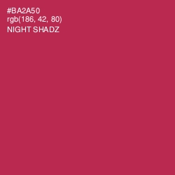 #BA2A50 - Night Shadz Color Image