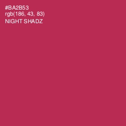 #BA2B53 - Night Shadz Color Image