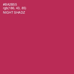 #BA2B55 - Night Shadz Color Image