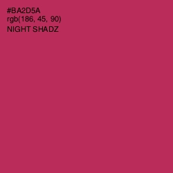 #BA2D5A - Night Shadz Color Image