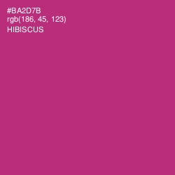 #BA2D7B - Hibiscus Color Image