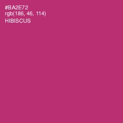 #BA2E72 - Hibiscus Color Image