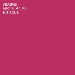 #BA2F60 - Hibiscus Color Image