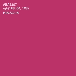 #BA3267 - Hibiscus Color Image