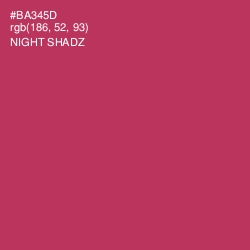 #BA345D - Night Shadz Color Image