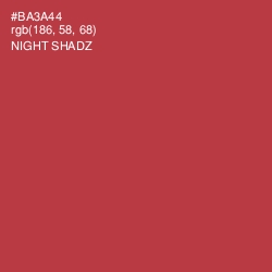 #BA3A44 - Night Shadz Color Image