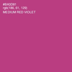 #BA3D81 - Medium Red Violet Color Image