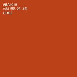 #BA4018 - Rust Color Image