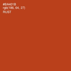 #BA401B - Rust Color Image