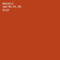 #BA401C - Rust Color Image