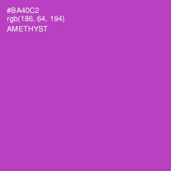 #BA40C2 - Amethyst Color Image