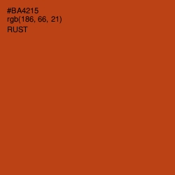 #BA4215 - Rust Color Image