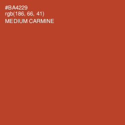#BA4229 - Medium Carmine Color Image