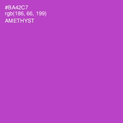 #BA42C7 - Amethyst Color Image
